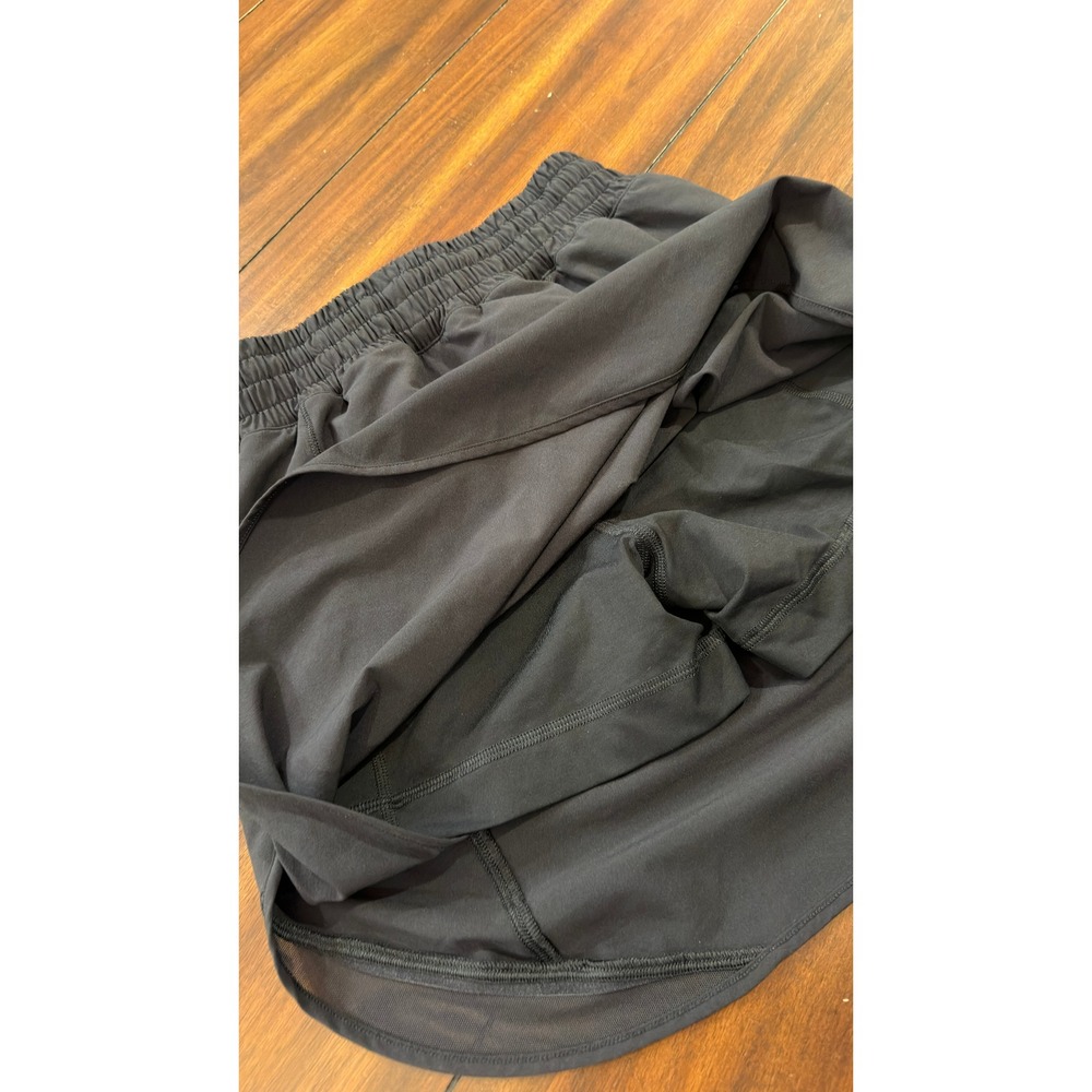 Lululemon Black Athletic Skort with Mesh Trim and Built-in Shorts Size 4 - Picture 8 of 16